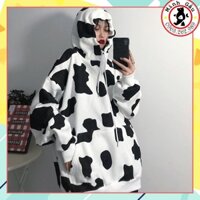 [Ảnh Thật]Áo Hoodie Bò Sữa Chất Nỉ Ngoại Có Mũ Kèm Ảnh Thật Xưởng May Nhật Minh