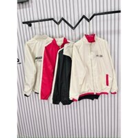 {Ảnh Thật}Áo Khoác Dù Nam Nũ Mặc Được 2 Mặt Thiết Kế Khóa Kéo In Chữ NEVERY REFERNCE