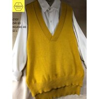[ẢNH THẬT]G101 Áo gile len nam nữ cổ tim ulzzang hàng 2hand TIEM2021