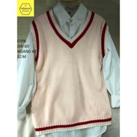 [ẢNH THẬT]G106 Áo gile len nam nữ cổ tim ulzzang hàng 2hand TIEM2021