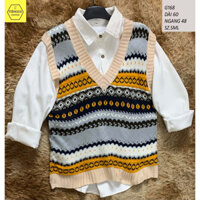 [ẢNH THẬT]G168 Áo gile len nam nữ cổ tim ulzzang hàng 2hand TIEM2021