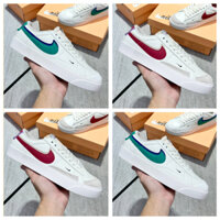 Ảnh thật,Giày_nike blazer low 77 fitness red, Giày_nike blazer cổ thấp nam nữ 2 phối màu xanh- đỏ,full size full box+ pk