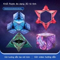 [Ảnh thật/Sẵn] 3D hình học ba chiều từ khối Rubik Đa dạng Giải nén Đa dạng rèn luyện tư duy logic t1 xếp hình lưới đồ ch