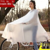 [Ảnh thật/Sẵn]  Áo mưa xe đạp mặt nạ đôi chống mưa lớn nam nữ sinh viên độc thân đi ba lô xe đạp le