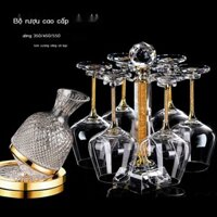 [Ảnh thật/Sẵn] Bộ ly rượu pha lê cao cấp, ly lớn không chì gia dụng, cốc, bình decanter, bộ ly rượu