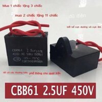 [Ảnh thật/Sẵn]  Đa năng tất cả các thương hiệu quạt điện tụ điện đa năng quạt trần quạt bàn 2.5uf 4