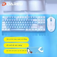 [Ảnh thật/Sẵn] Daryou EK815 Bộ Bàn Phím Và Chuột Cơ Đen Xanh Trục Trà Đen Trục Máy Tính Chơi Game V