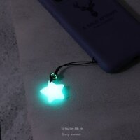 [Ảnh thật/Sẵn]  Dây chuyền điện thoại di động hình ngôi sao phát sáng phát sáng đá dạ quang ban đêm