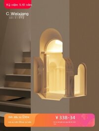 [Ảnh thật/Sẵn]  Đèn thạch cao Florentine đèn góc tường nhúng đèn cảm biến góc nhúng trong cầu thang
