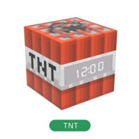 [Ảnh thật/Sẵn] Đồng hồ báo thức ngoại vi Minecraft sinh viên Khối lệnh TNT Đồng hồ điện tử MC khối
