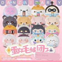 [Ảnh thật/Sẵn]  Eggboy Đảng Sang Trọng Búp Bê Bánh Bao Mặt Dây Đậu Đỏ Dongdong Cừu Búp Bê Gấu Kẹp Đ