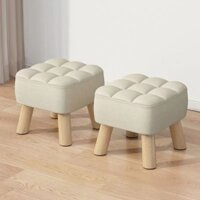 [Ảnh thật/Sẵn]   Ghế đẩu gỗ nguyên khối, ghế sofa hiện đại, ghế vuông đơn giản, ghế dài phòng khách