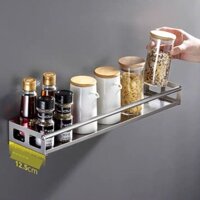 [Ảnh thật/Sẵn] Kệ Bếp Có Giá Để Đồ Gia Vị Giá Treo Tường Không Đục Lỗ Gia Vị Inox Đa Năng Giá Để Đồ