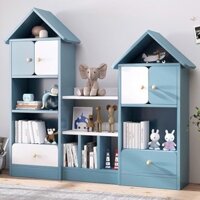 [Ảnh thật/Sẵn] Kệ Sách Trẻ Em Tầng-Đứng Ins Phong Cách Mẫu Giáo Tủ Bảo Quản Đồ Chơi Tủ Phòng Khách