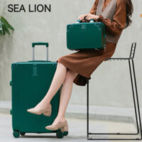 [Ảnh thật/Sẵn]  Sư Tử Biển Hợp Thời Trang Retro Hành Lý Nữ Mẹ Hộp Học Sinh Thường Sử Dụng Hộp Mật K