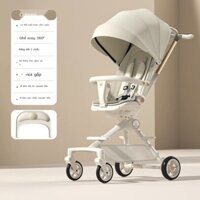 [Ảnh thật/Sẵn] Xe đẩy em bé tầm nhìn cao, bé có thể ngồi và nằm, xe đẩy em bé gấp gọn siêu nhẹ