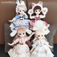 [Ảnh thật/Sẵn]Đồ chơi búp bê Barbie bé gái 30 cm Đầm công chúa trẻ em mô phỏng nhà chơi Giáng sinh