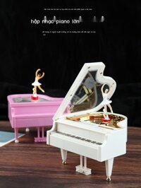 [Ảnh thật/Video] Đàn piano lớn hộp nhạc cô gái nhảy múa nhân vật phản diện màu trắng dễ thương múa