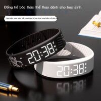 [Ảnh thật/Video] Đồng hồ sinh viên đồng hồ báo thức vòng đeo tay thời trang và đa năng thể thao thô