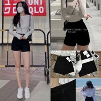 [ẢNH THẬT/VIDEO] QUẦN SHORT ÔM CÓ KHOÁ KÉO CẠP SIÊU CAO QUẦN LEGGING ĐÙI CÓ KHOÁ HACK HÁNG