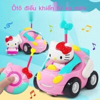 [Ảnh thật/Video] Trẻ Em Hello Kitty Hello Kitty Xe Ô Tô Điều Khiển Từ Xa Bé Gái 1-3 Tuổi Điện Đồ Ch