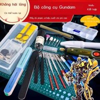 [Ảnh thật/Video]Gundam Bộ Dụng Cụ Mô Hình Lắp Ráp Tự Làm Kéo Nước Miệng Kìm Hộp Bảo Quản Bút Mài Da