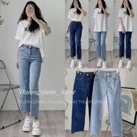 [Ảnh thật/Video]QUẦN ỐNG ĐỨNG SAMI TÚI HỘP CẮT GẤU PHONG CÁCH HÀN QUỐC