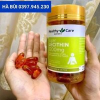 [Ảnh thật]Viên mầm đậu nành Úc healthy care super lecithin 1200mg 100 viên