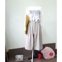 ẢNH TỰ CHỤP- Set áo phông tay lỡ + quần ống rộng