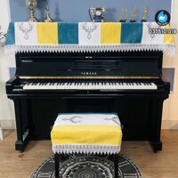 (ẢNH Và Video Trực Tiêp Tại Showroom) Bộ Khăn Phủ Đàn Piano Sừng Hươu