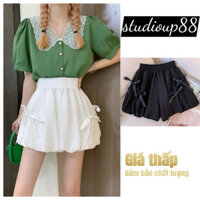 (Ảnh+ Video Thật)Quần short nữ bí ngô cạp cao lưng thun có 2 lớp chất gió siêu mềm mát hàng đẹp