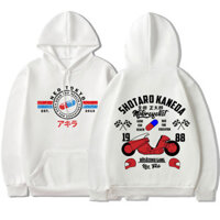 Anime Akira Neo Tokyo Shotaro Kaneda Hai Mặt In Áo Khoác Manga Nhật Bản Bông Tai Kẹp Có Mũ Trùm Đầu Áo