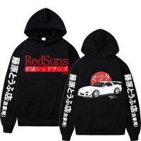 Anime ban đầu d mazda rx7 in hoodies nam nữ jdm văn hóa ô tô cá tính thời trang dạo phố quá khổ ấm áp fleece sweatshirt