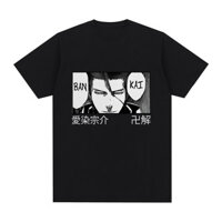 Anime Bleach Ngàn Năm Chiến Tranh Máu Aizen Sosuke Bandai Áo Manga Áo Thun Nam Áo Thun cotton