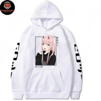 Anime Darling Trong Franxx Bằng Không Hai Khoác Harajuku Giày Dạo Phố Đồ Họa Áo Nỉ Unisex Khoác Hoodie