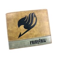 Anime Fairy Tail Natsu Ví Ngắn Màu Xám Học Sinh Anime Ví Kaki Dompet