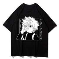 Anime Hunter X Hunter Áo Nam Kawaii Hoạt Hình Gothic Killua Đồ Họa Áo Manga Bông Tai Kẹp Top Unisex Áo Nam