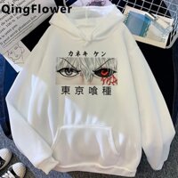 Anime Kaneki Ken Y2k Tokyo Ghoul hoodies nam Quá khổ in hình nam hoddies áo nỉ đồ họa