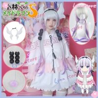 Anime Miss Kobayashi Rồng Người Giúp Việc Trang Phục Hóa Trang KannaKamuiM Lori Đầm Tóc Giả Bộ Gothic Cô Gái Lễ Hội Nhập Vai Trang Phục