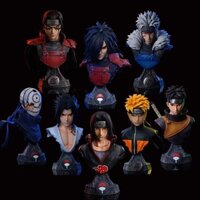 Anime NARUTO Tượng Sasuke Nhà Để Xe Nửa Thân pvc Mô Hình Đồ Chơi Trang Trí Xe Hơi