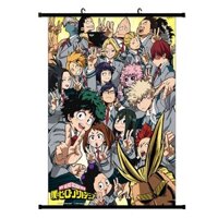 Anime Nhật Bản Boku no Hero Giới Học Thuật My Hero Tập Thể Treo Tường Cuộn Tranh Poster Cosplay