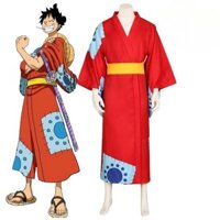 Anime One Piece cosplay Trang phục Khỉ D. Luffy Trang Phục Hóa Trang Kimono Trang Phục Halloween Lễ Hội Phù Hợp Với Trang Phục Hóa Trang Halloween Lễ Hội Đảng Phù Hợp Với Nữ Trang Phục Halloween