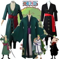 Anime One Piece Trang Phục Cosplay Cho Nam Giới Roronoa Zoro 2 áo choàng kimono Bộ Vương Quốc Của Sự Hài Hòa