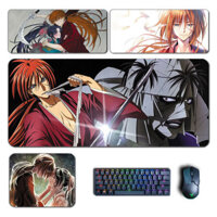 Anime Rurouni Kenshin Miếng Lót Chuột Himura Kenshin Kamiya Kaoru Mousepad Máy Tính Laptop Bàn Phím Miếng Lót Trò Chơi Phụ Kiện Bàn Thảm XXL