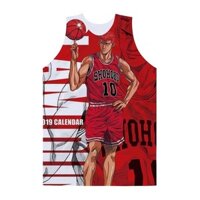 Anime Shohoku Slam Dunk Áo Bóng Rổ Nam Nữ Tank Top Thể Thao Thể Hình Thường Ngày Tập Gym Không Tay Áo Unisex Quần Áo