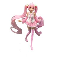 Anime Statue Action Figure , Hatsune Miku Pink Clothes, Beautiful Girl Removable Action Figure PVC Adult Collection Anime Figures Gifts