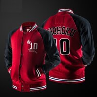 Anime Suramu Danku Shohoku Áo khoác đội bóng rổ Hanamichi Sakuragi Áo khoác bóng chày Streewears