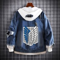 Anime Tấn Công Titan Quần Jean Shingeki No Kyojin Legion Eren Cosplay Áo Khoác Đen Có Mũ Trùm Đầu Mùa Thu Áo Khoác Ngoài