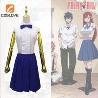 Anime Truyện Cổ Tích Erza Scarlet Cosplay Quần Áo Trọn Bộ Trang Phục Phù Hợp Với Người Phụ Nữ Trang Phục Không Tay Cosplay Đầm