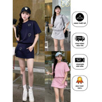 ANIMO FASHION - Đầm thun tay ngắn cổ tròn kết tim trẻ trung năng động. Hàng chuẩn tag chouchou